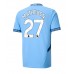 Manchester City Matheus Nunes #27 Hjemmedrakt 2024-25 Kortermet